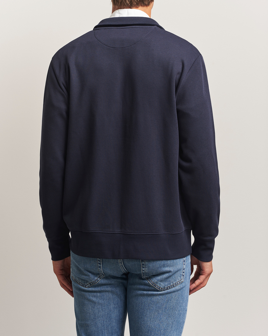 Homme | Pulls Et Tricots | GANT | Sacker Rib Full Zip Evening Blue