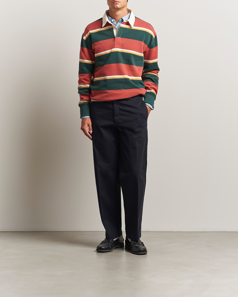 Homme | Pulls Et Tricots | GANT | Striped Heavy Rugger Modern Rust