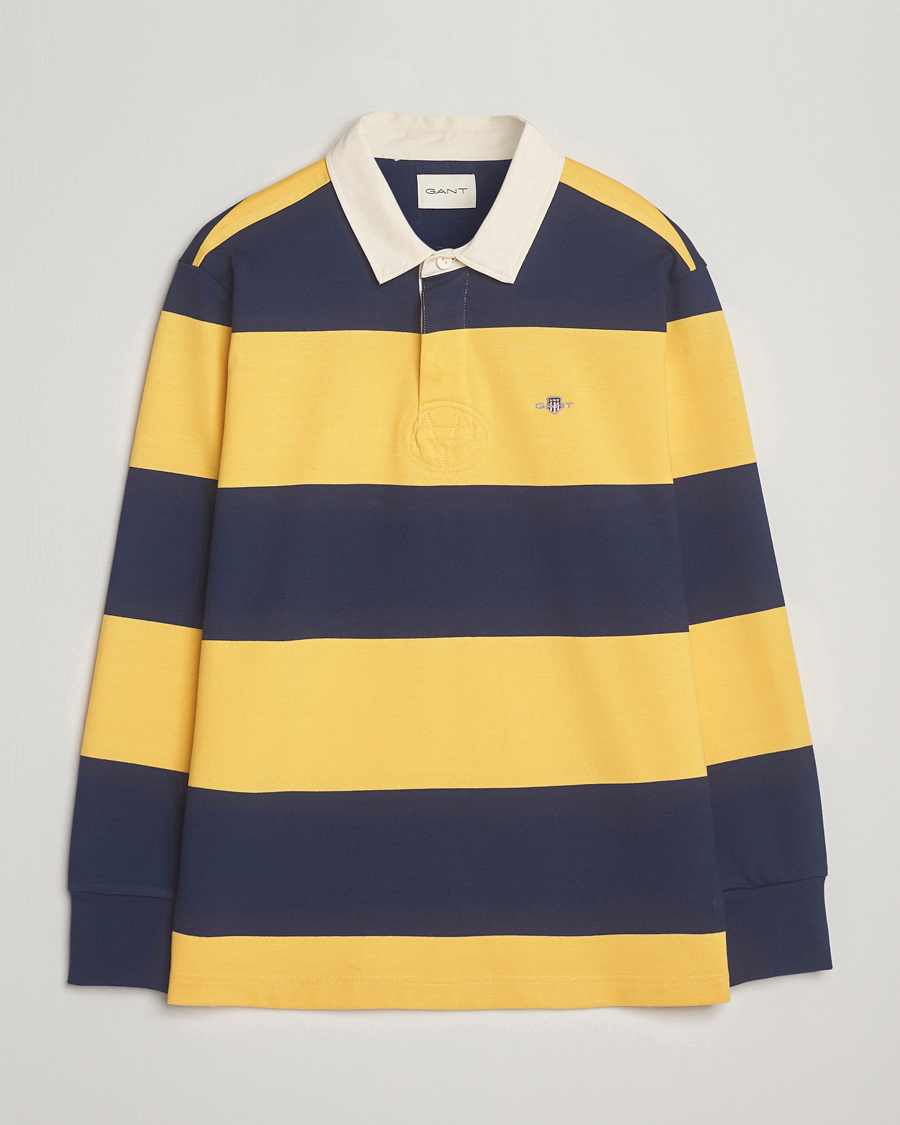 Homme | Pulls Et Tricots | GANT | Striped Heavy Rugger Persian Blue
