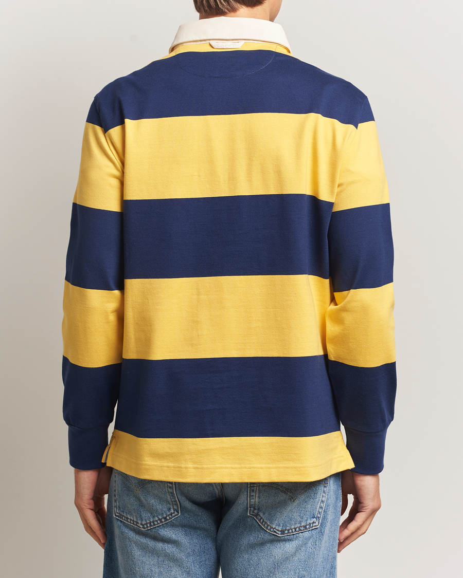 Homme | Pulls Et Tricots | GANT | Striped Heavy Rugger Persian Blue