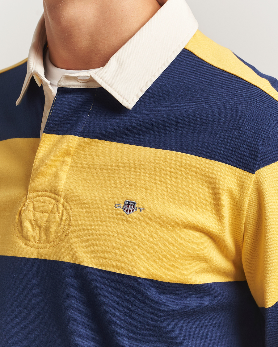 Homme | Pulls Et Tricots | GANT | Striped Heavy Rugger Persian Blue