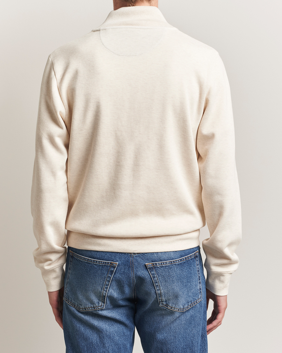 Homme | Pulls Et Tricots | GANT | Sacker Rib Half Zip Cream