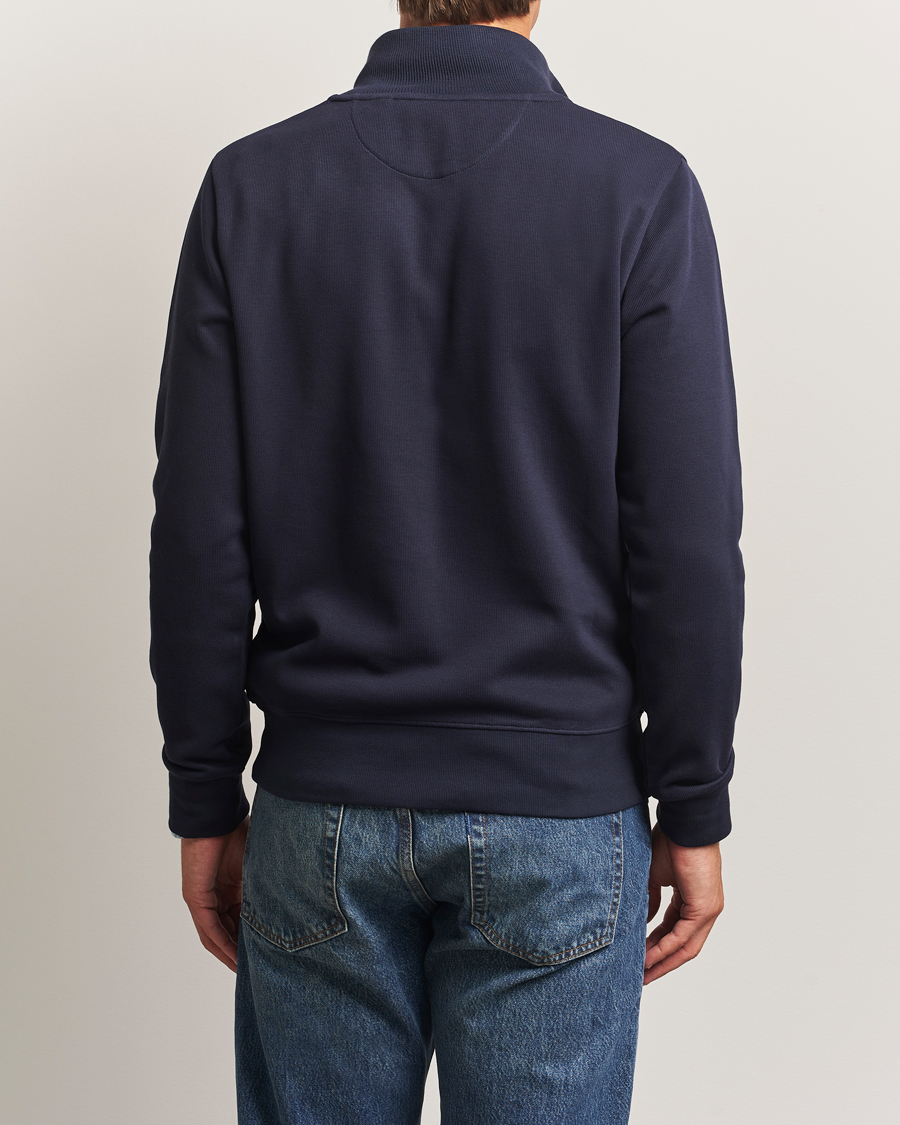 Homme | Pulls Et Tricots | GANT | Sacker Rib Half Zip Evening Blue