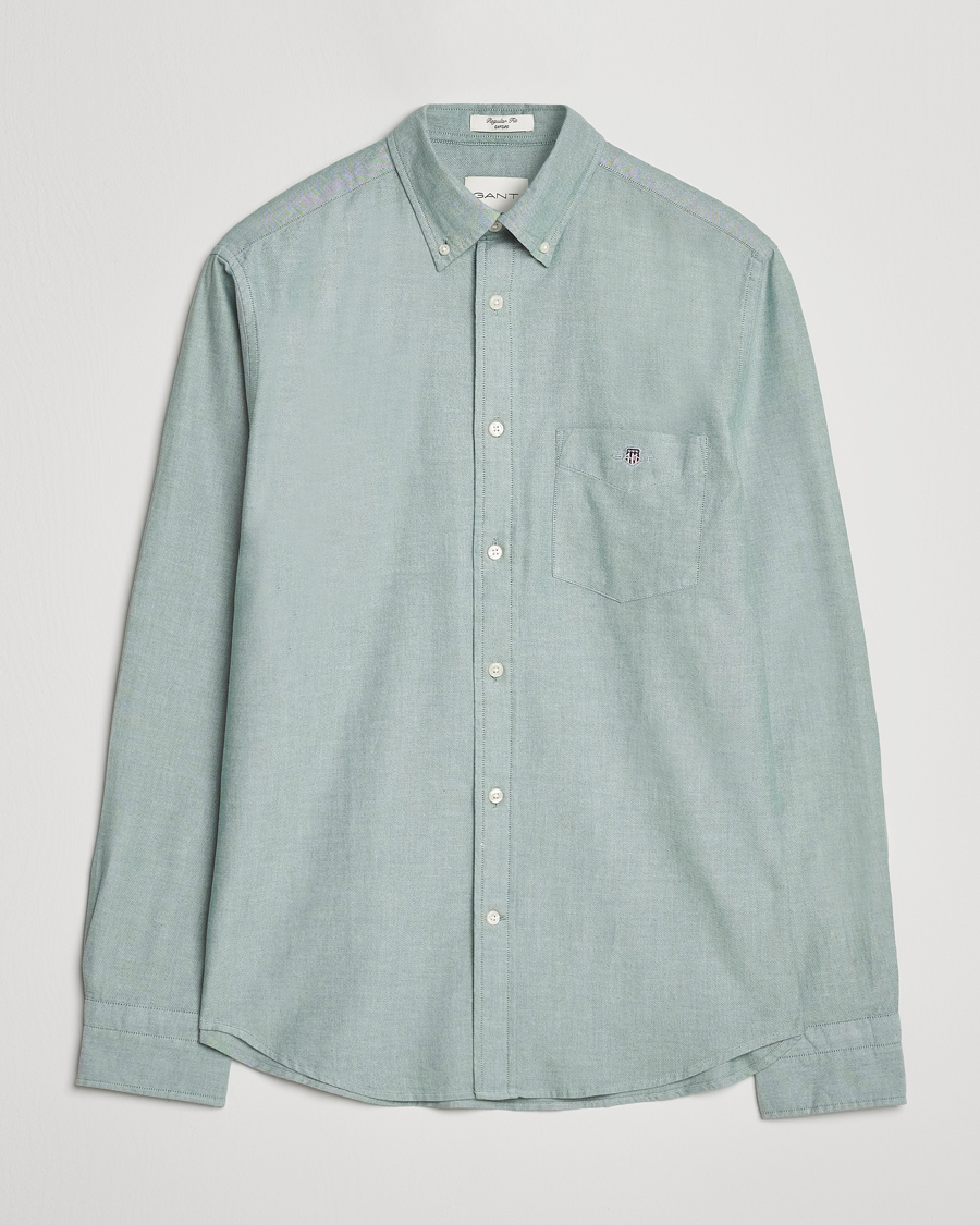 Homme | Chemises | GANT | Regluar Fit Classic Oxford Shirt Forest Green