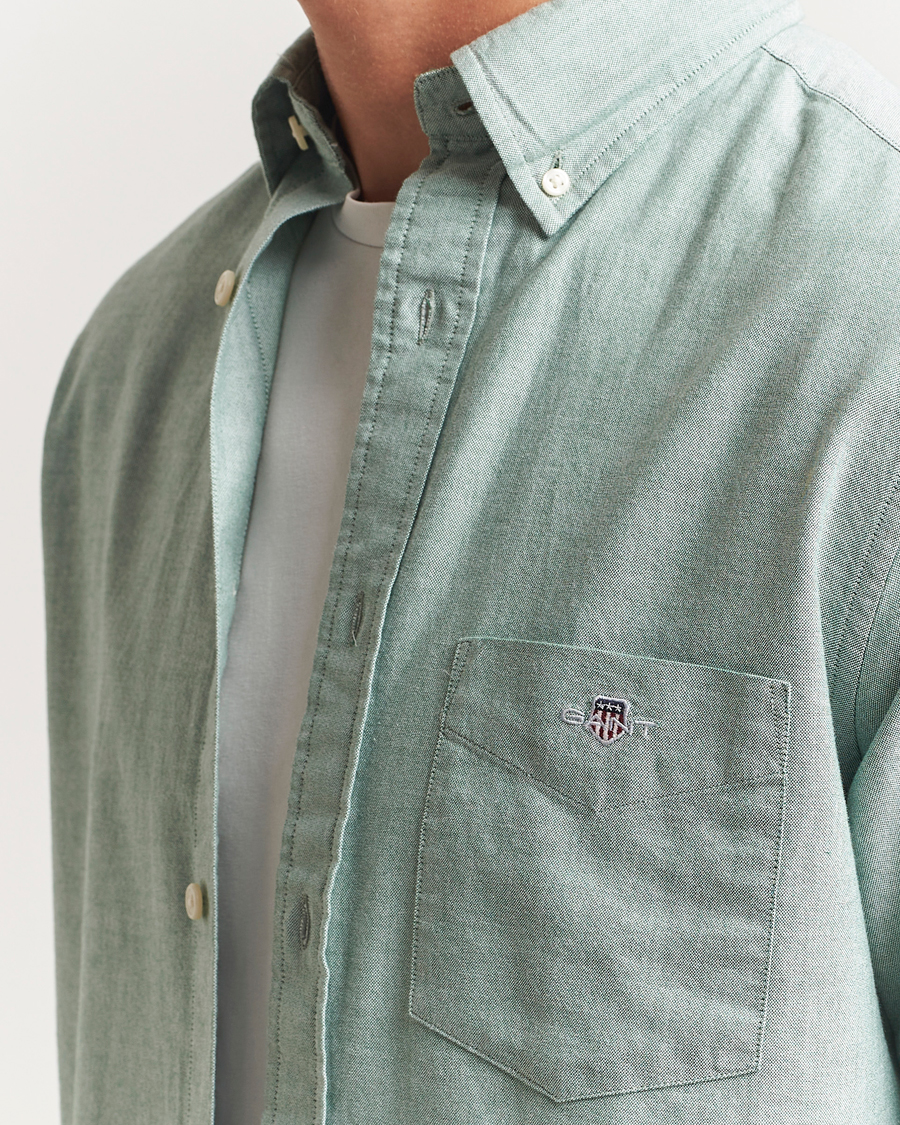 Homme | Chemises | GANT | Regluar Fit Classic Oxford Shirt Forest Green