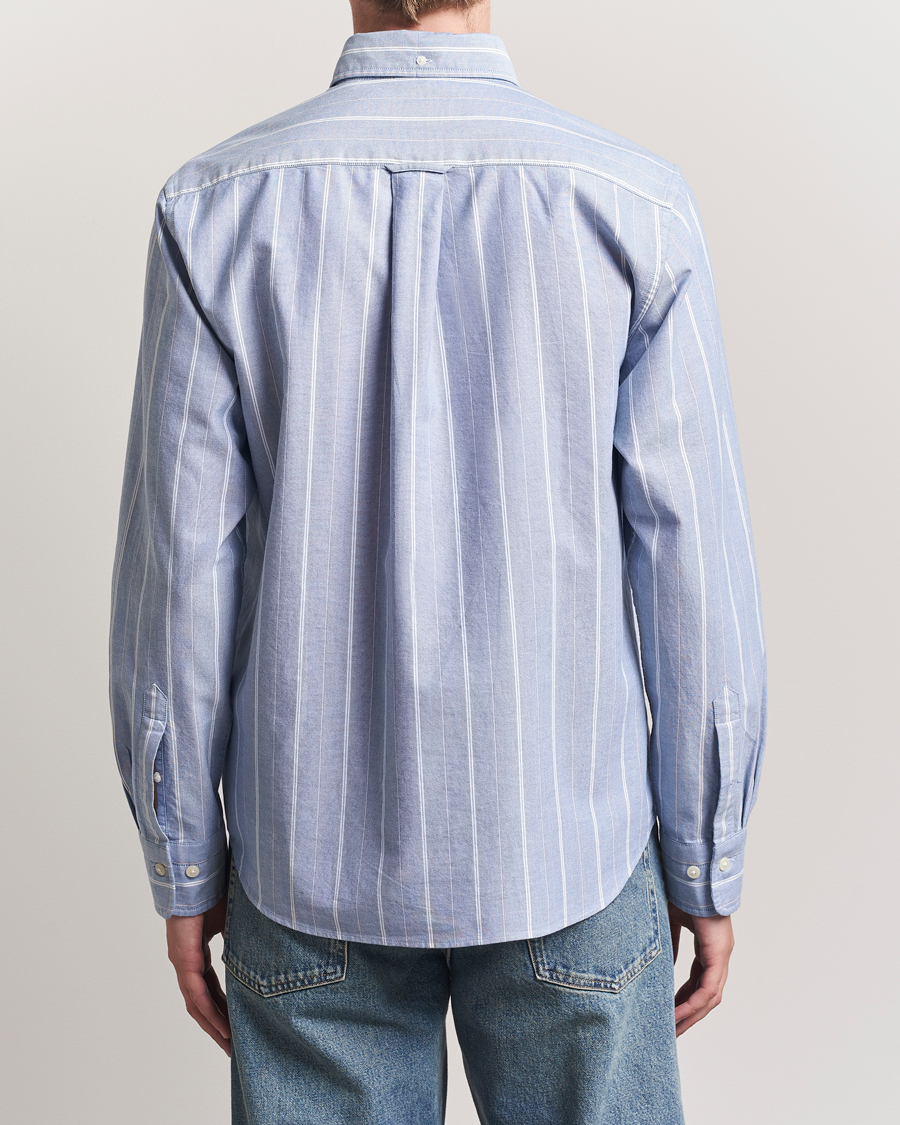 Homme | Chemises | GANT | Regular Fit Classic Striped Oxford Shirt Rich Blue
