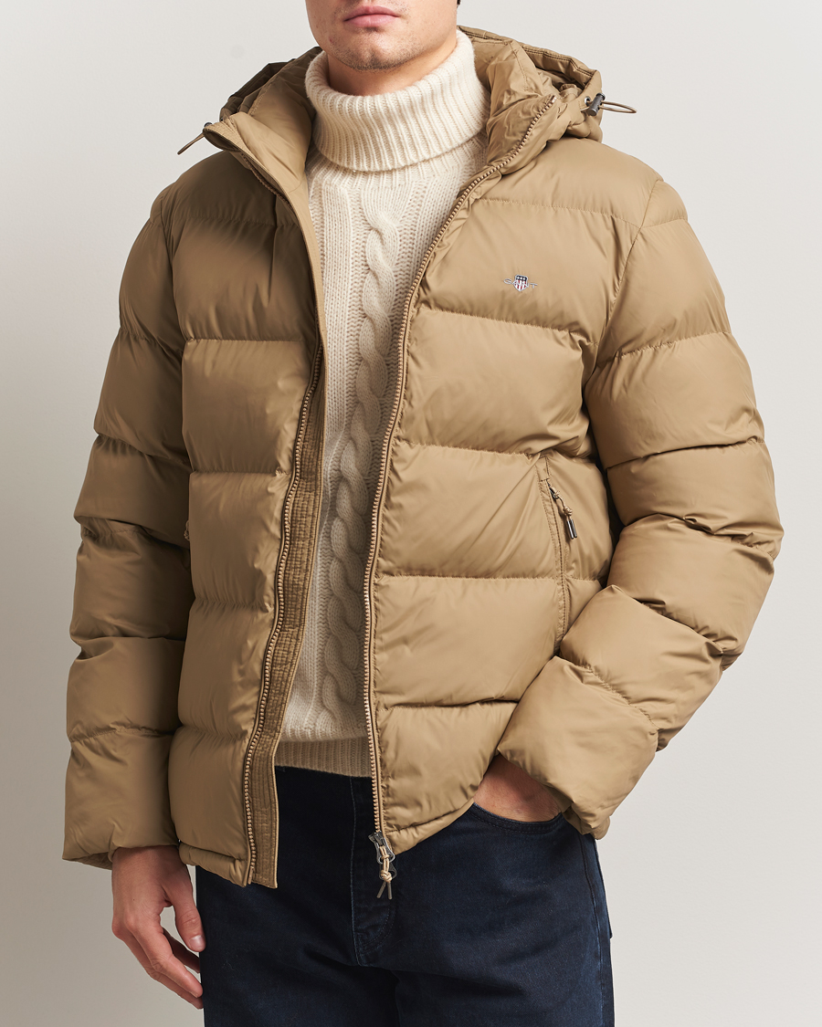 Homme | Manteaux Et Vestes | Gant | The Active Cloud Down Jacket Light Taupe