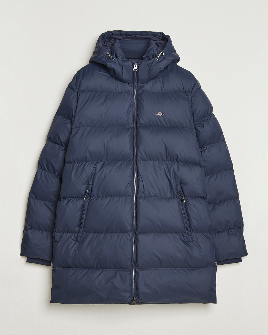 Homme | Manteaux Et Vestes | GANT | The Active Cloud Mid Length Jacket Evening Blue