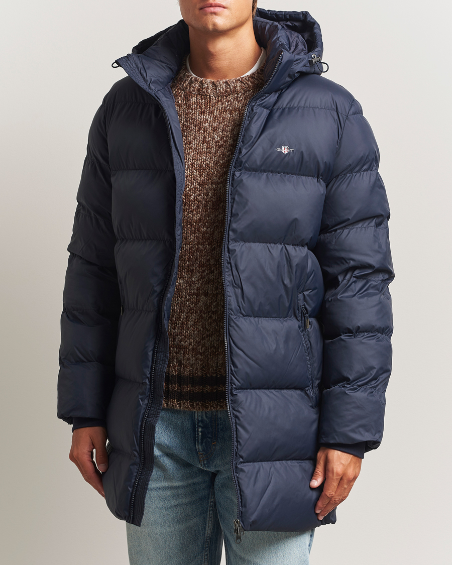 Homme | Manteaux Et Vestes | GANT | The Active Cloud Mid Length Jacket Evening Blue