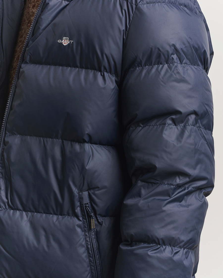 Homme | Manteaux Et Vestes | GANT | The Active Cloud Mid Length Jacket Evening Blue