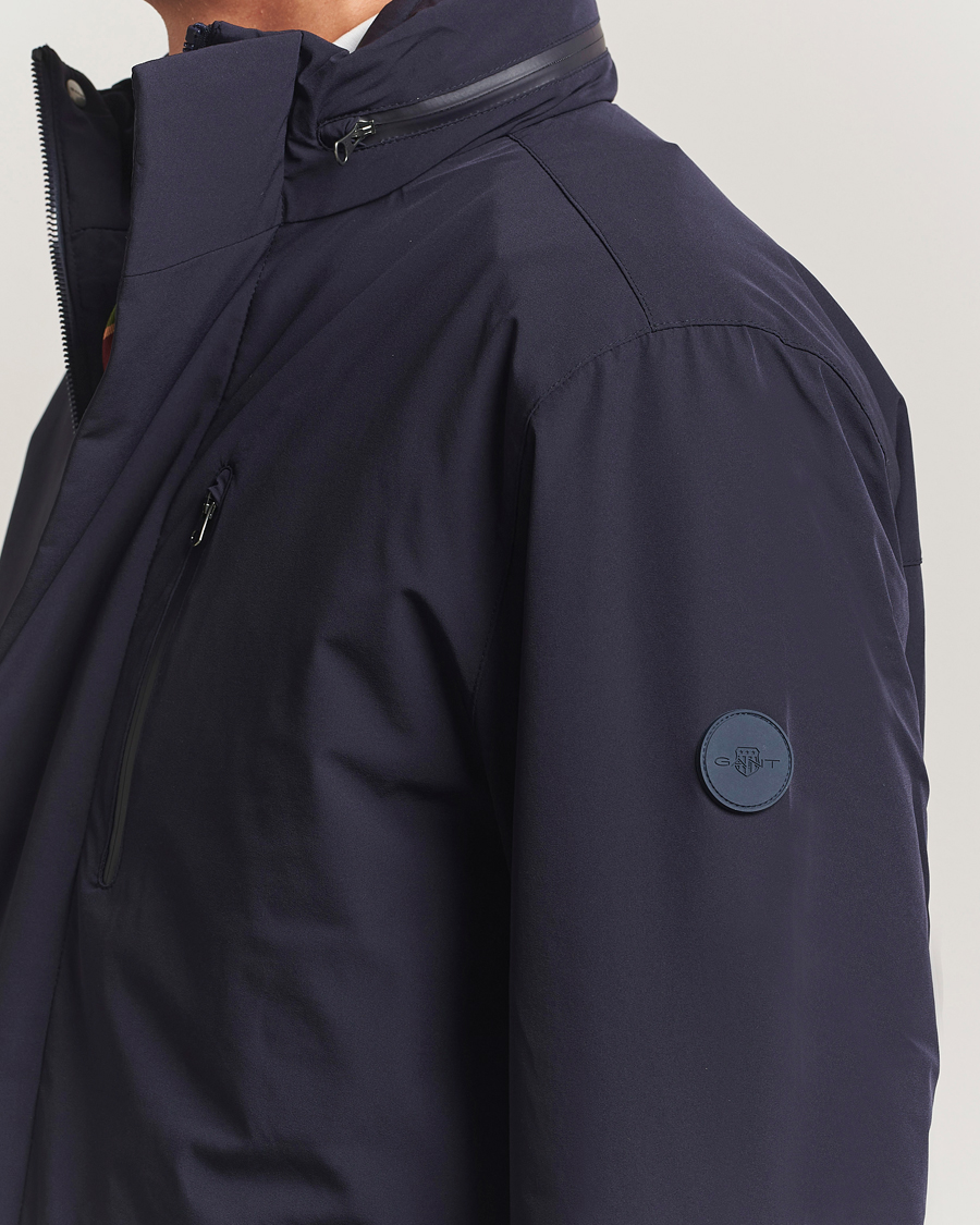Homme | Manteaux Et Vestes | Gant | Double Mid Length Field Jacket Evening Blue