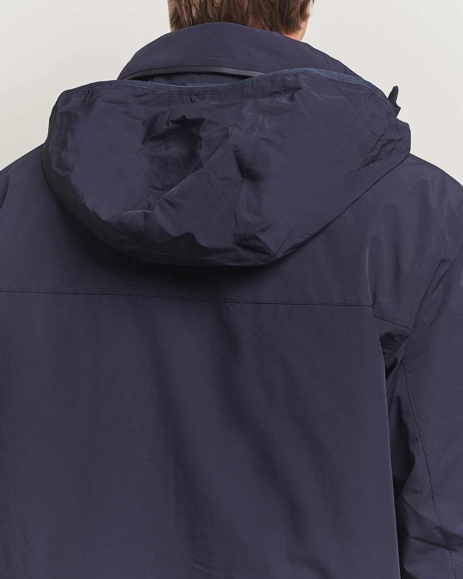 Homme | Manteaux Et Vestes | Gant | Double Mid Length Field Jacket Evening Blue