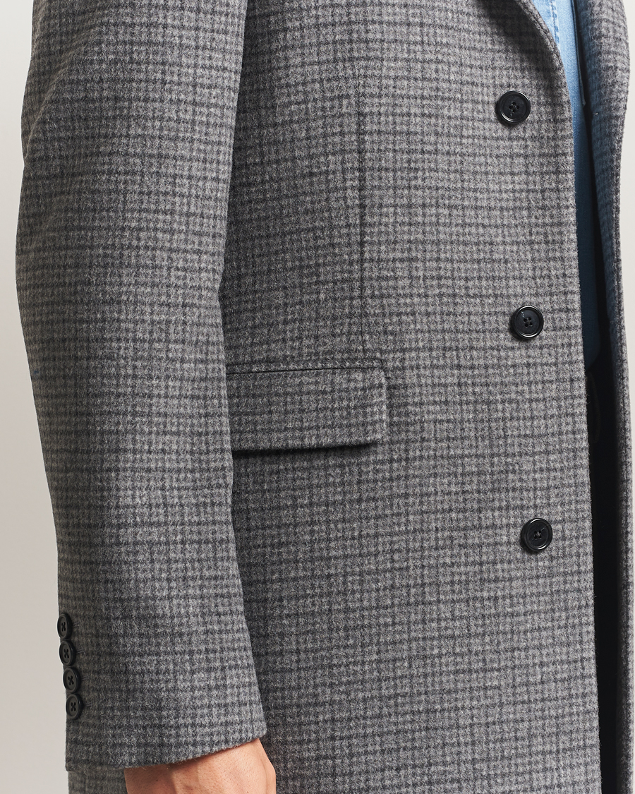 Homme | Manteaux Et Vestes | Gant | Classic Wool Houndstooth Coat Black