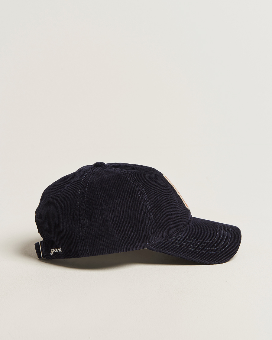 Homme | GANT G Badge Corduroy Cap Evening Blue | GANT | G Badge Corduroy Cap Evening Blue