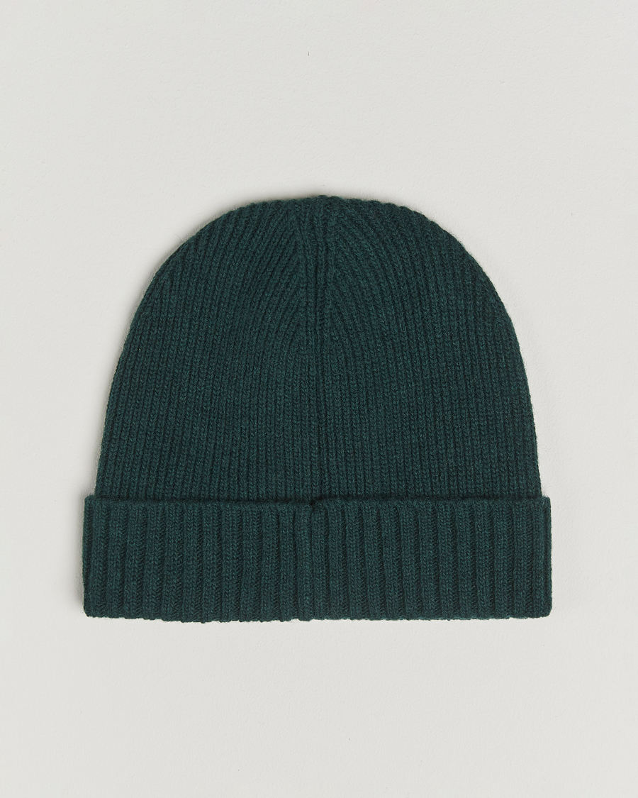Homme | Bonnets | GANT | Wool Lined Beanie Tartan Green