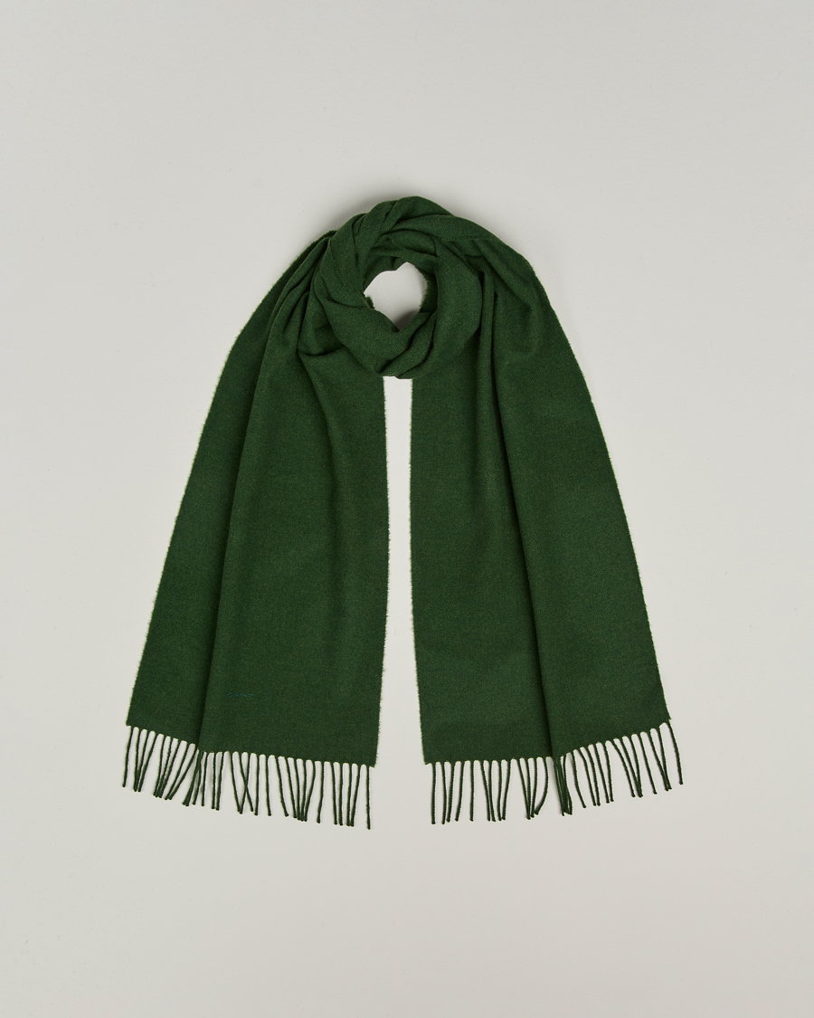 Homme | GANT Wool Scarf Country Green | GANT | Wool Scarf Country Green