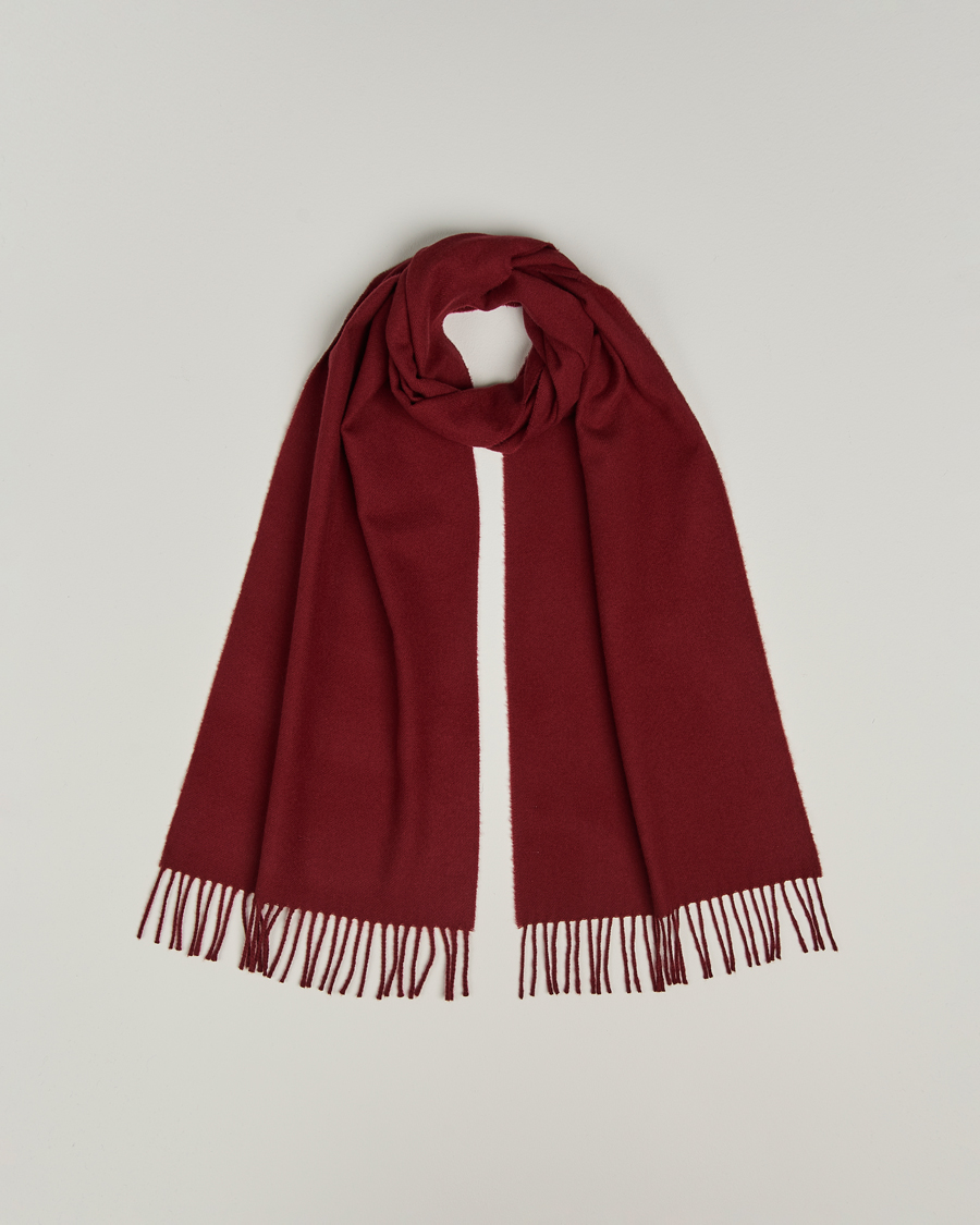 Homme | GANT Wool Scarf Plumped Red | GANT | Wool Scarf Plumped Red