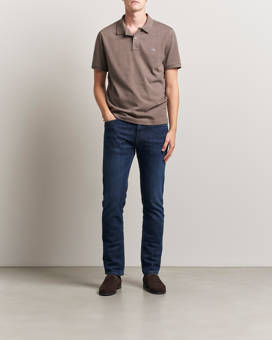 Homme | Polos | GANT | The Original Polo Seawood Melange