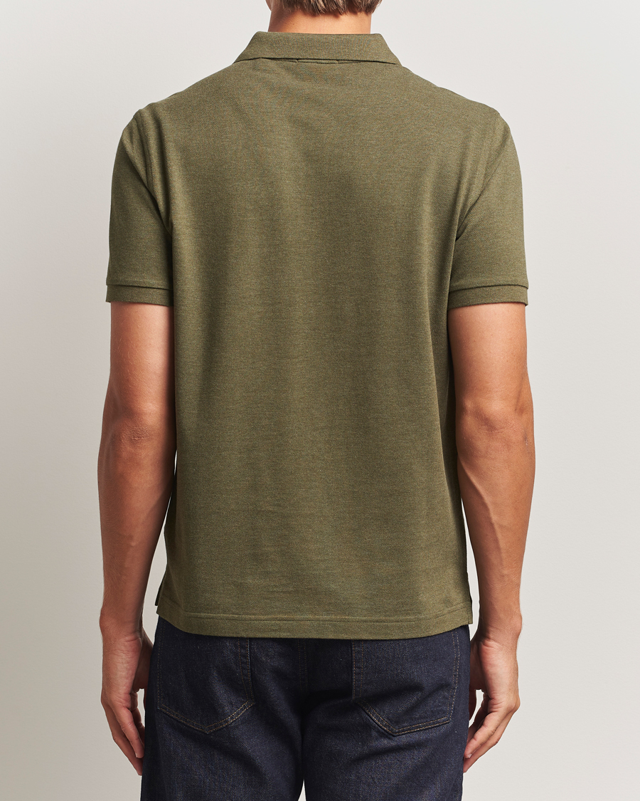 Homme | Polos | GANT | The Original Polo Khaki Green Melange