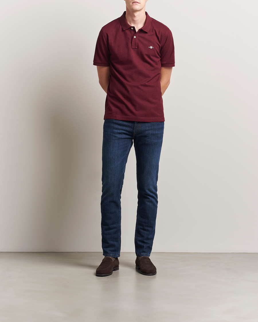 Homme | Polos | GANT | The Original Polo Bordeaux Melange