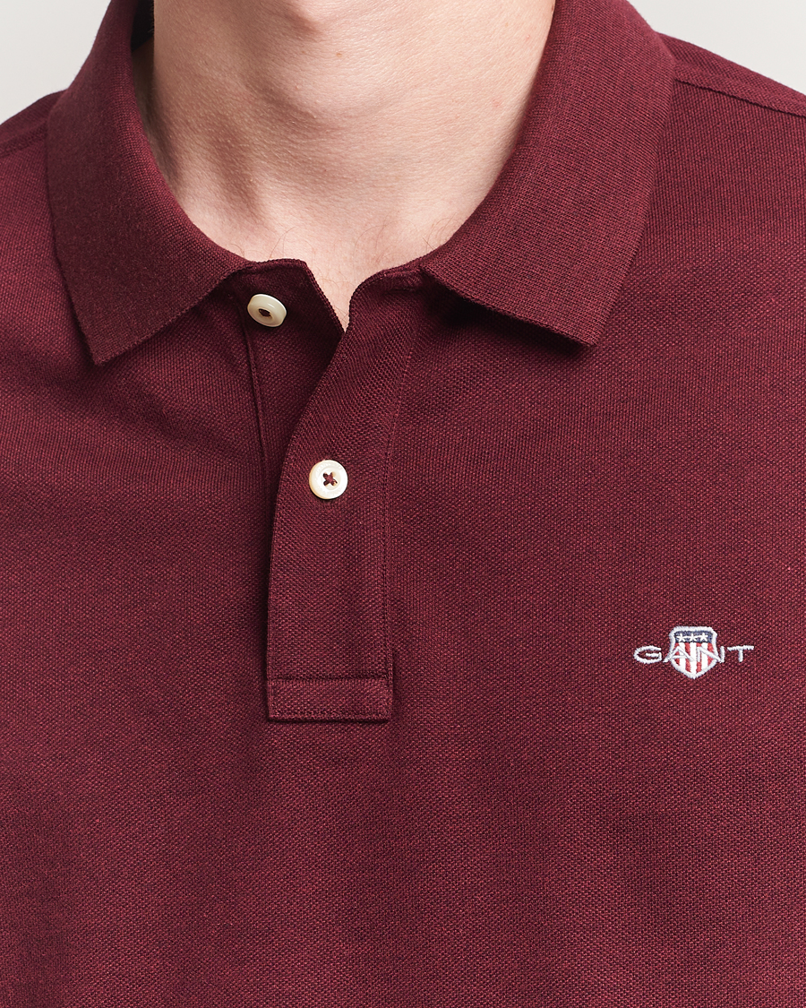 Homme | Polos | GANT | The Original Polo Bordeaux Melange