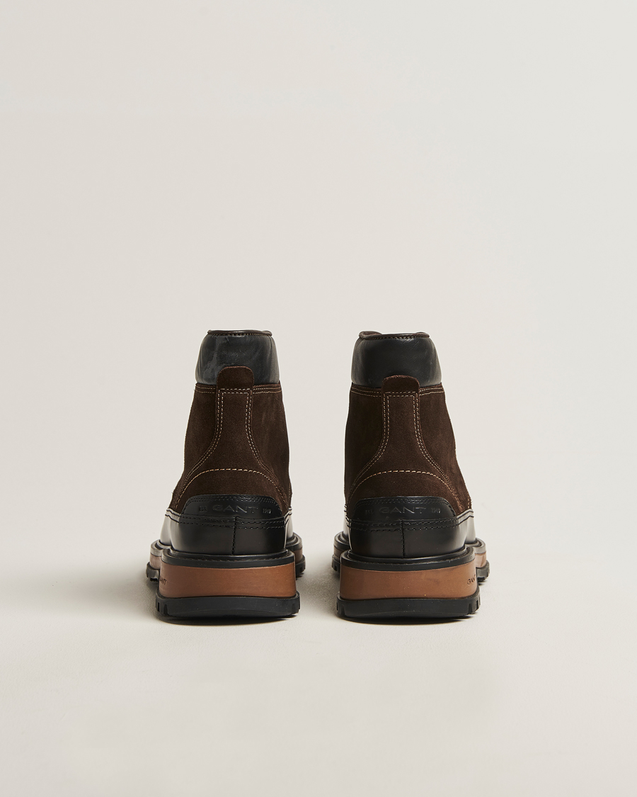Homme | Bottes | Gant | Clafton Felt Lined Suede Boot Dark Brown