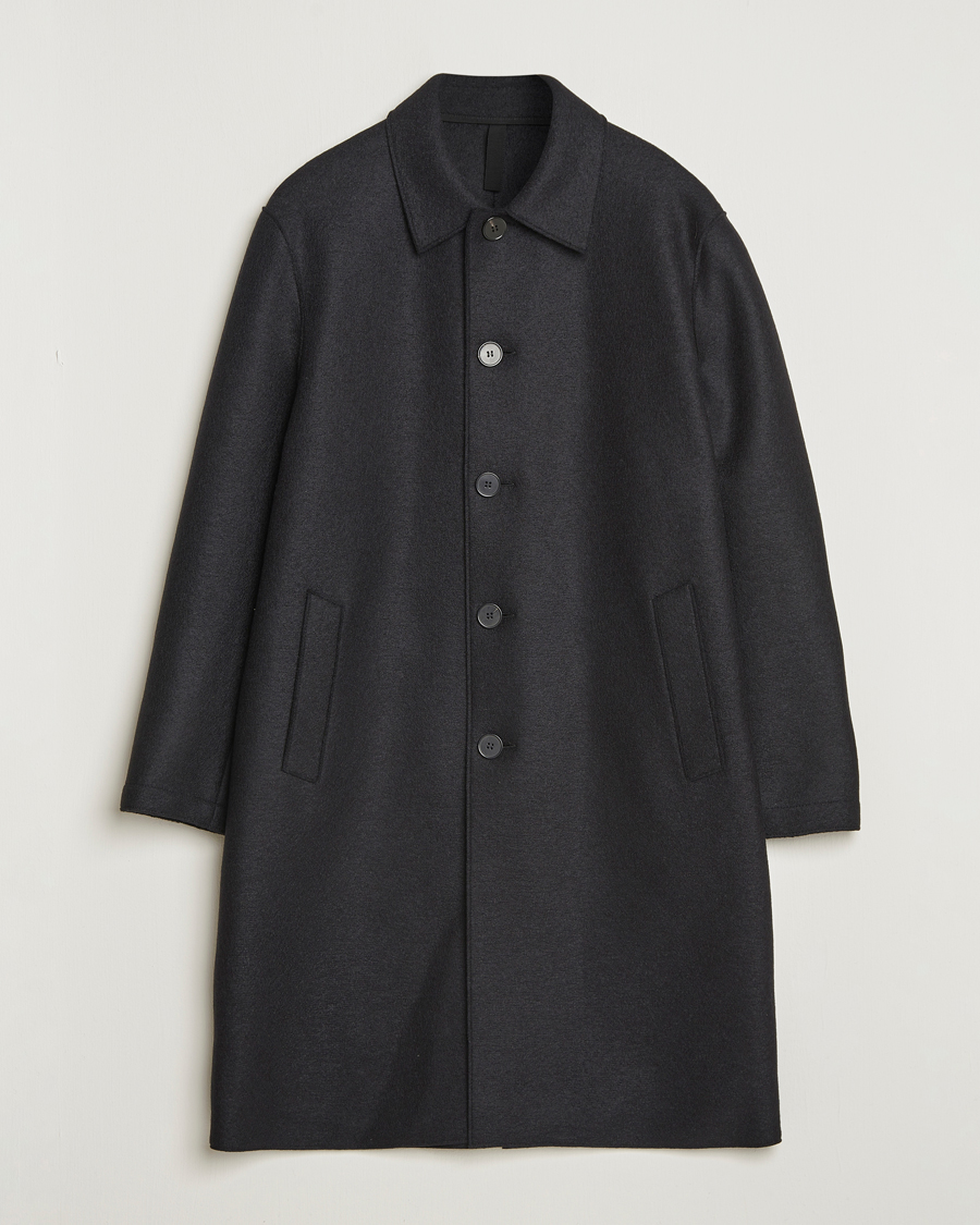 Homme | Manteaux Et Vestes | Harris Wharf London | Pressed Wool Mac Coat Black