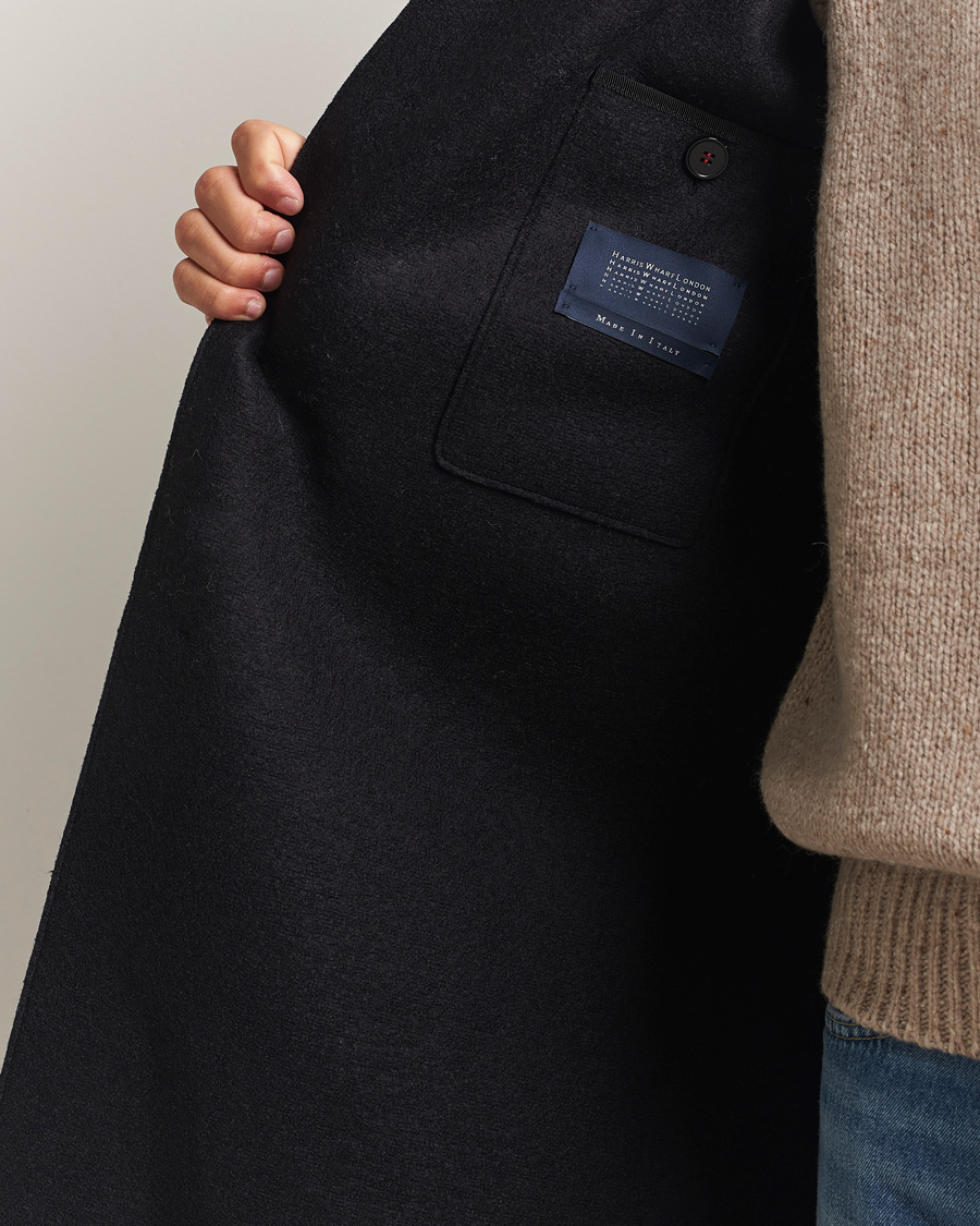 Homme | Manteaux Et Vestes | Harris Wharf London | Pressed Wool Mac Coat Black
