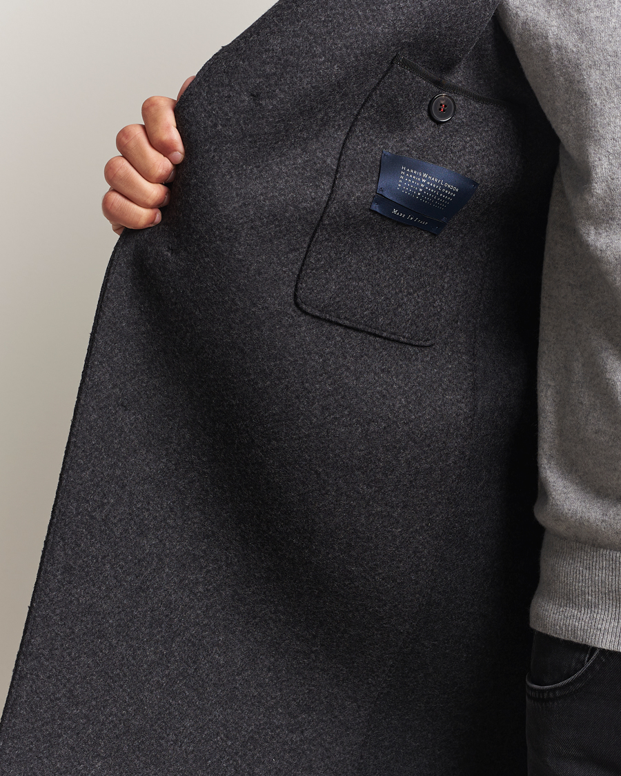 Homme | Manteaux Et Vestes | Harris Wharf London | Cashmere Blend Overcoat Anthracite