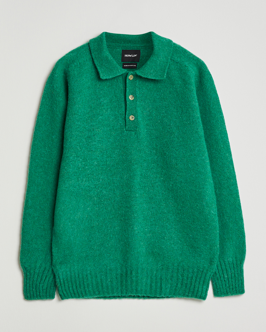 Homme | Pulls Et Tricots | Howlin' | Brushed Wool Polo Greendream