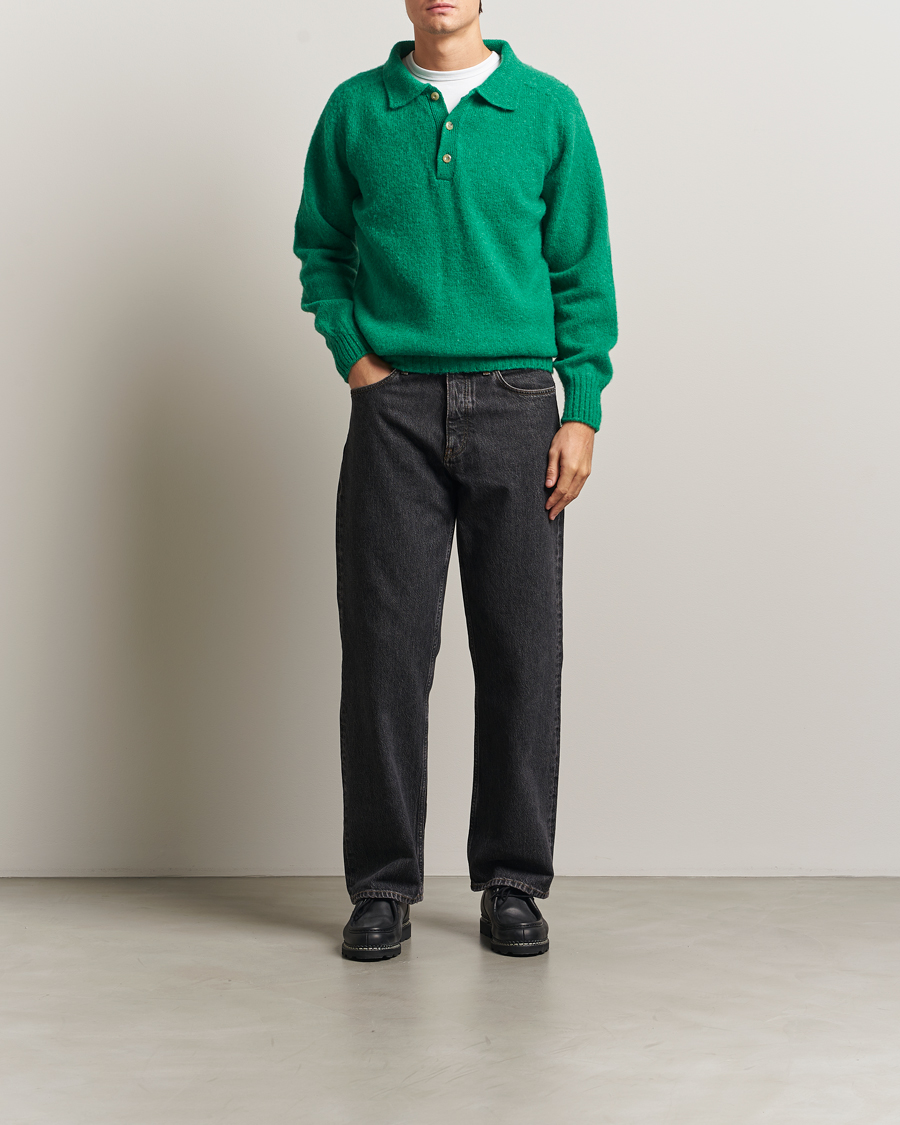 Homme | Pulls Et Tricots | Howlin' | Brushed Wool Polo Greendream