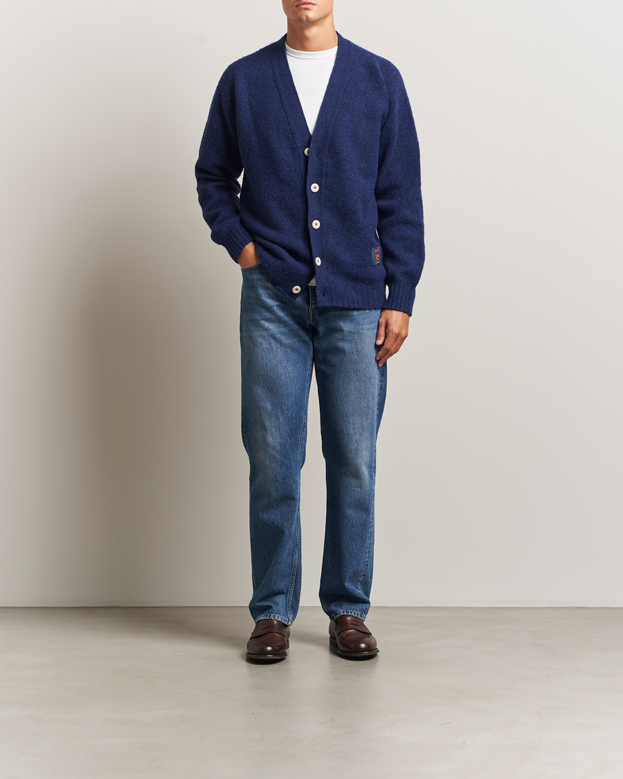 Homme | Pulls Et Tricots | Howlin' | Shaggy Bear Cardigan Magic Blue