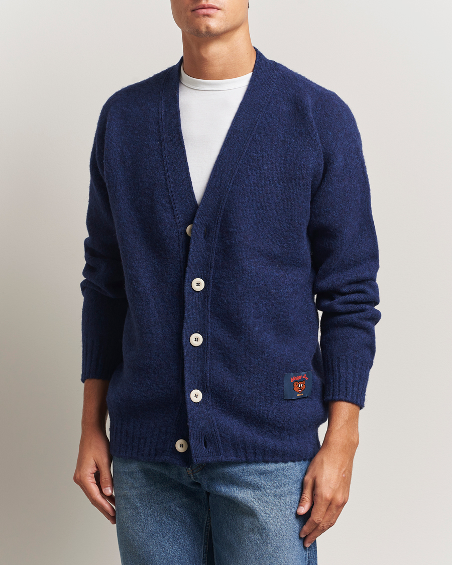 Homme | Pulls Et Tricots | Howlin' | Shaggy Bear Cardigan Magic Blue