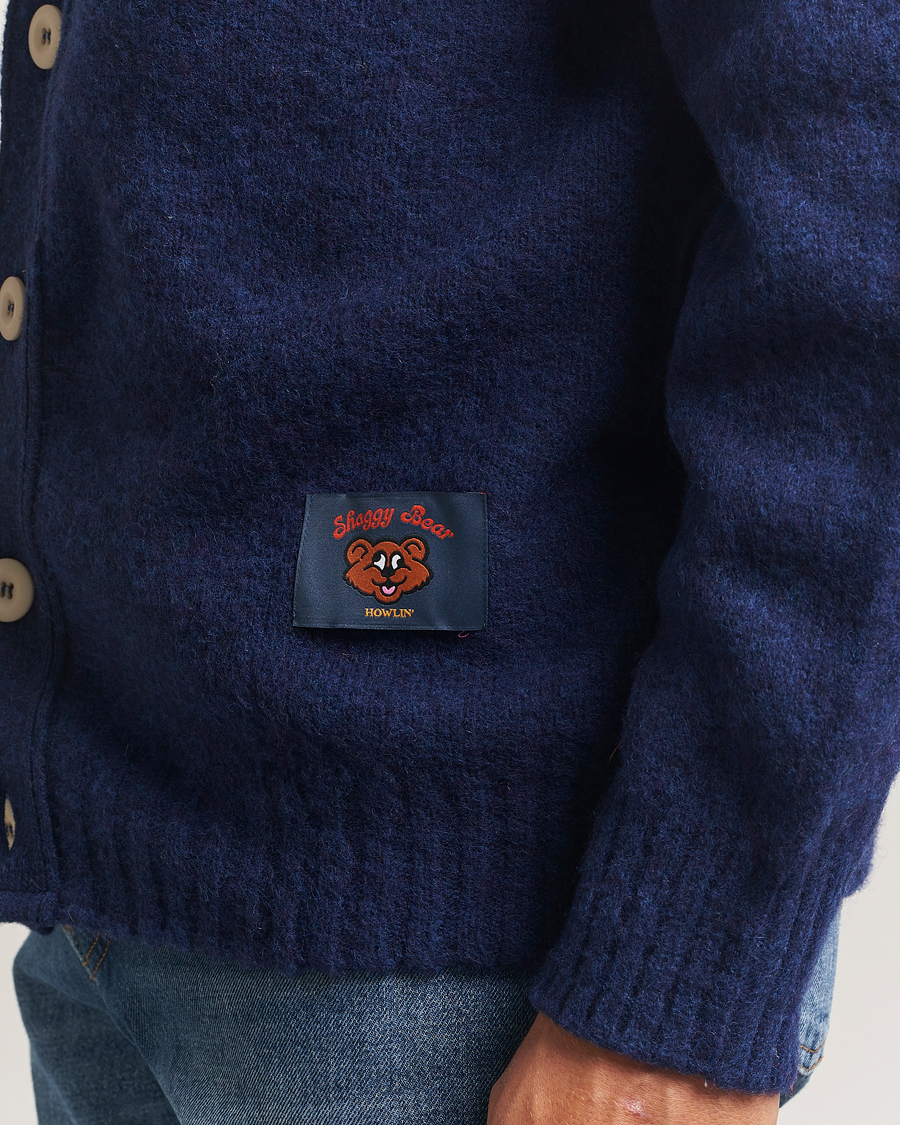 Homme | Pulls Et Tricots | Howlin' | Shaggy Bear Cardigan Magic Blue