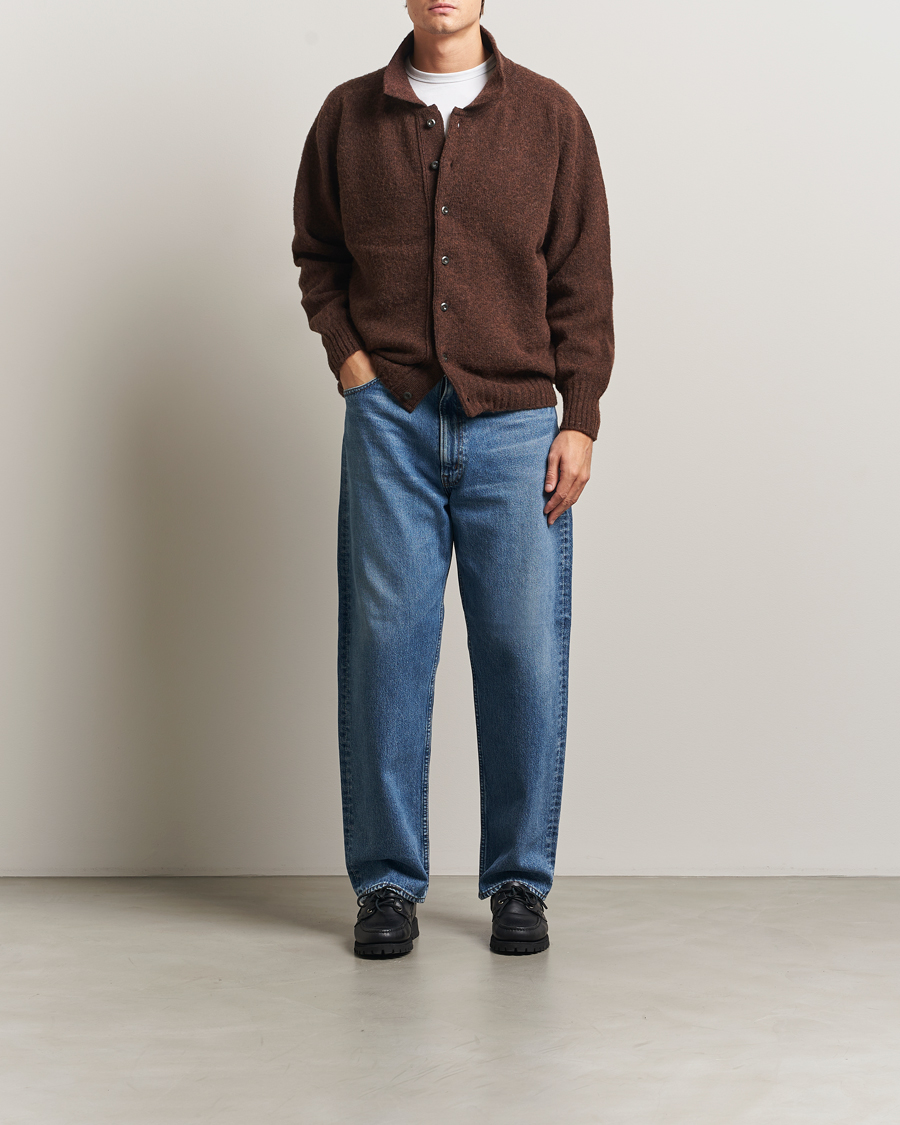 Homme | Pulls Et Tricots | Howlin' | Brushed Wool Cardigan Brownish