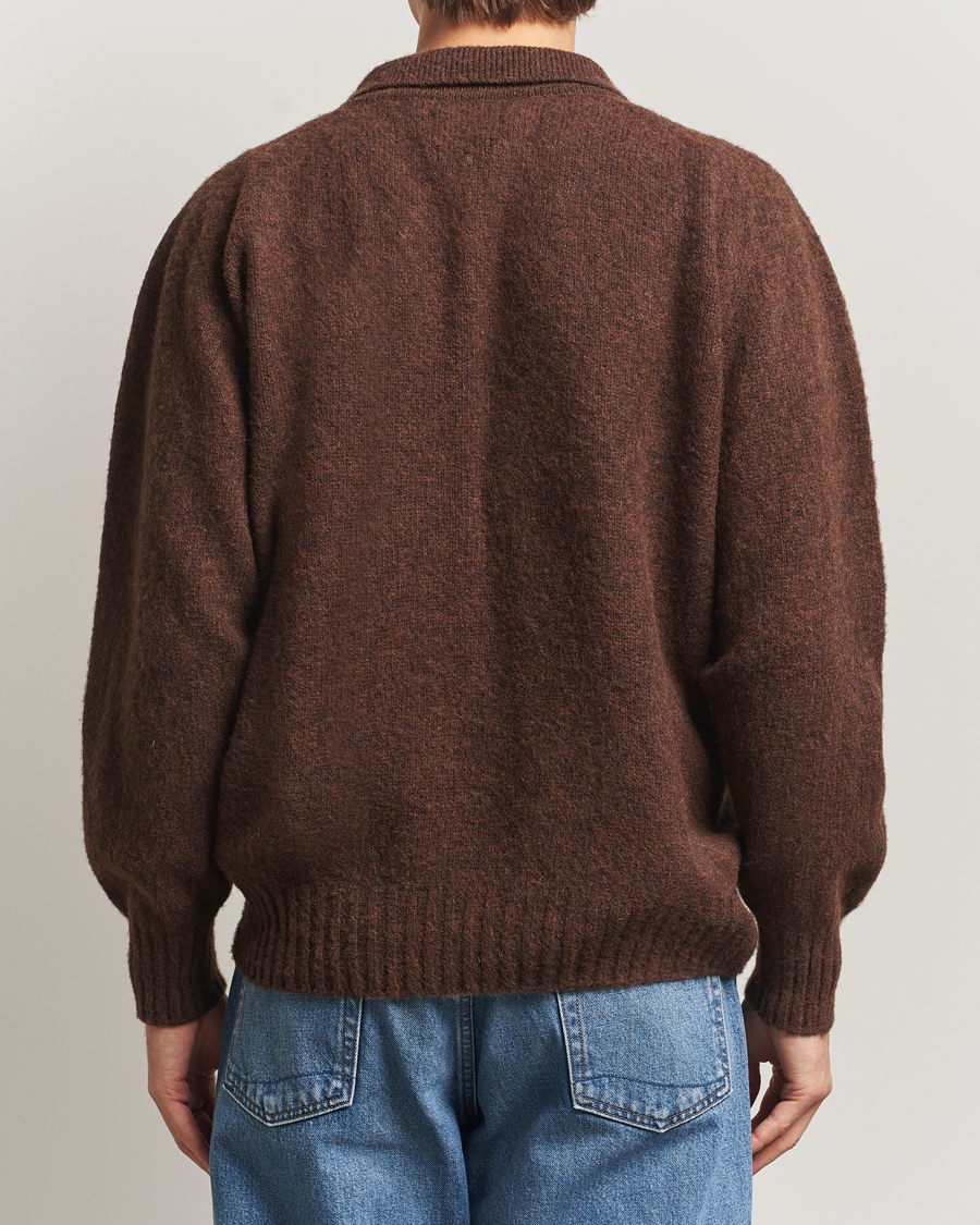 Homme | Pulls Et Tricots | Howlin' | Brushed Wool Cardigan Brownish