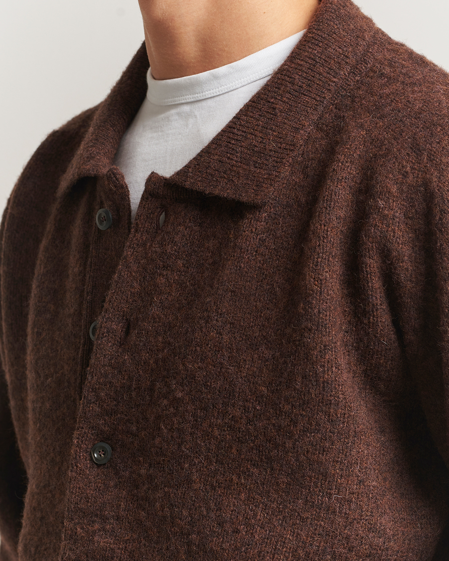 Homme | Pulls Et Tricots | Howlin' | Brushed Wool Cardigan Brownish