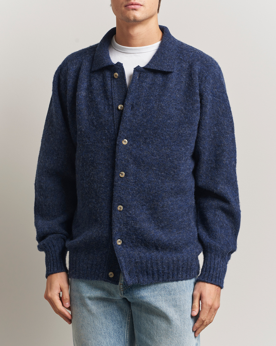 Homme | Pulls Et Tricots | Howlin' | Brushed Wool Cardigan Denim