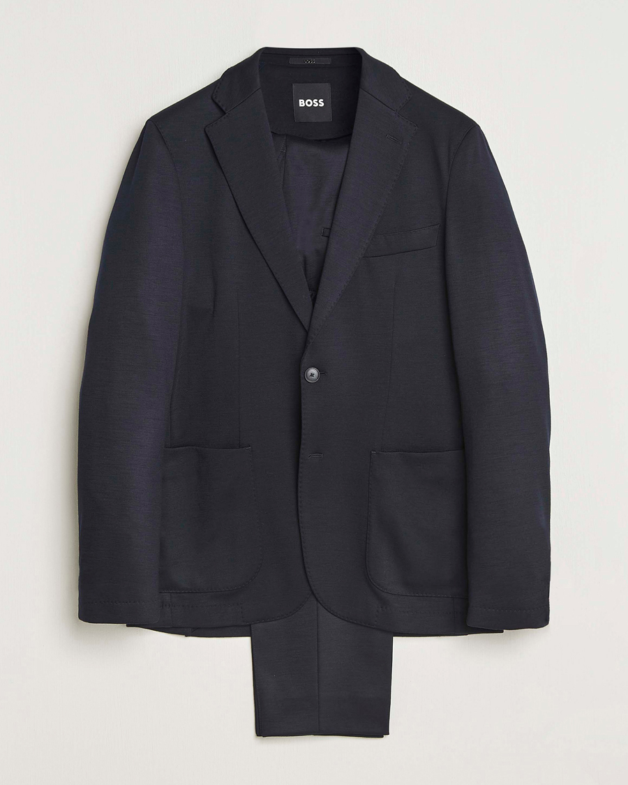 Homme | Costumes | BOSS BLACK | Hanry Wool Suit Dark Blue