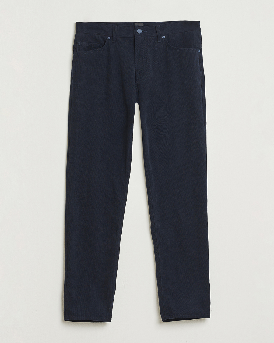 Homme | Pantalons | BOSS BLACK | Re.Maine Corduroy 5-Pocket Pants Dark Blue