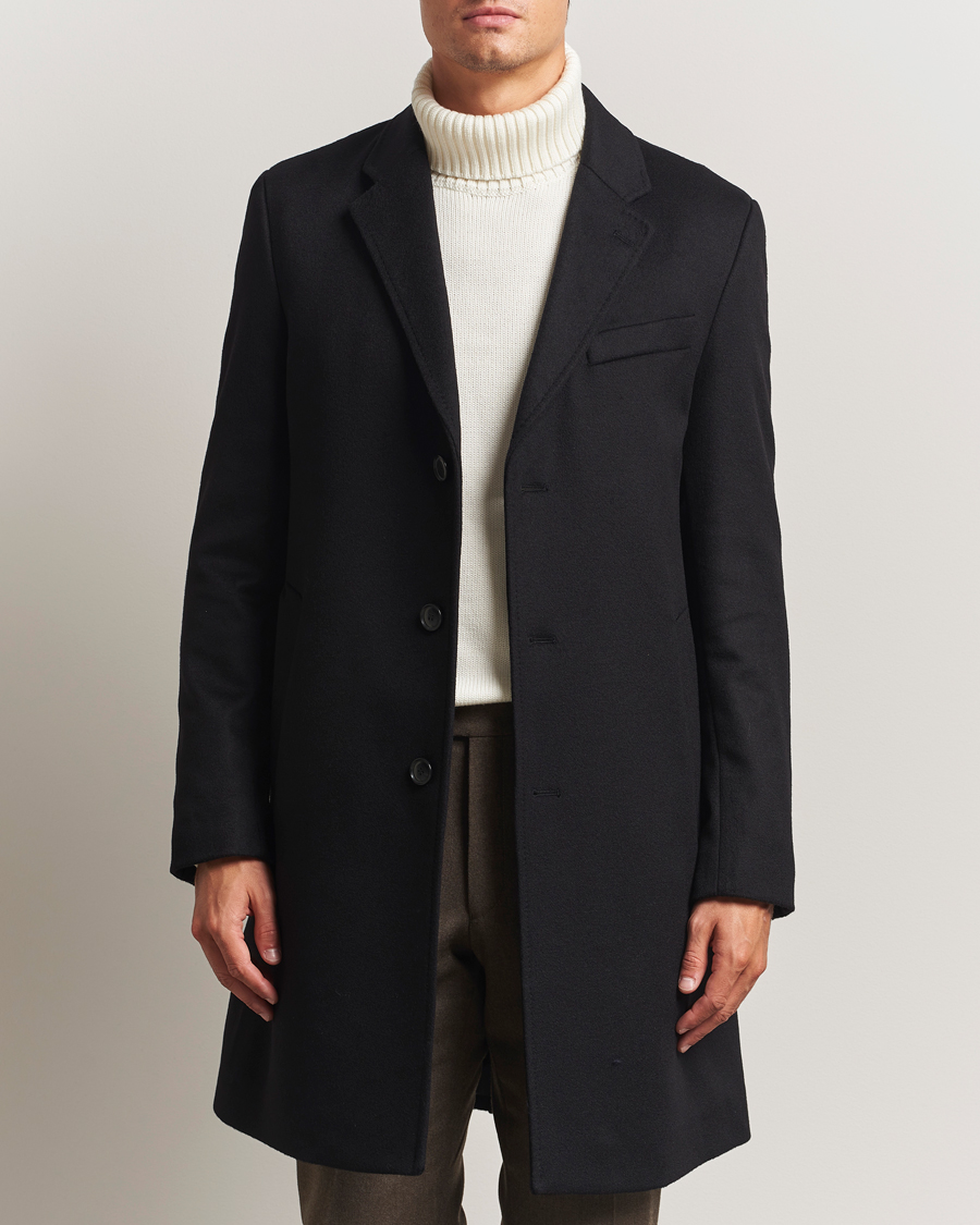Homme | Manteaux Et Vestes | BOSS BLACK | Hyde Wool Coat Black