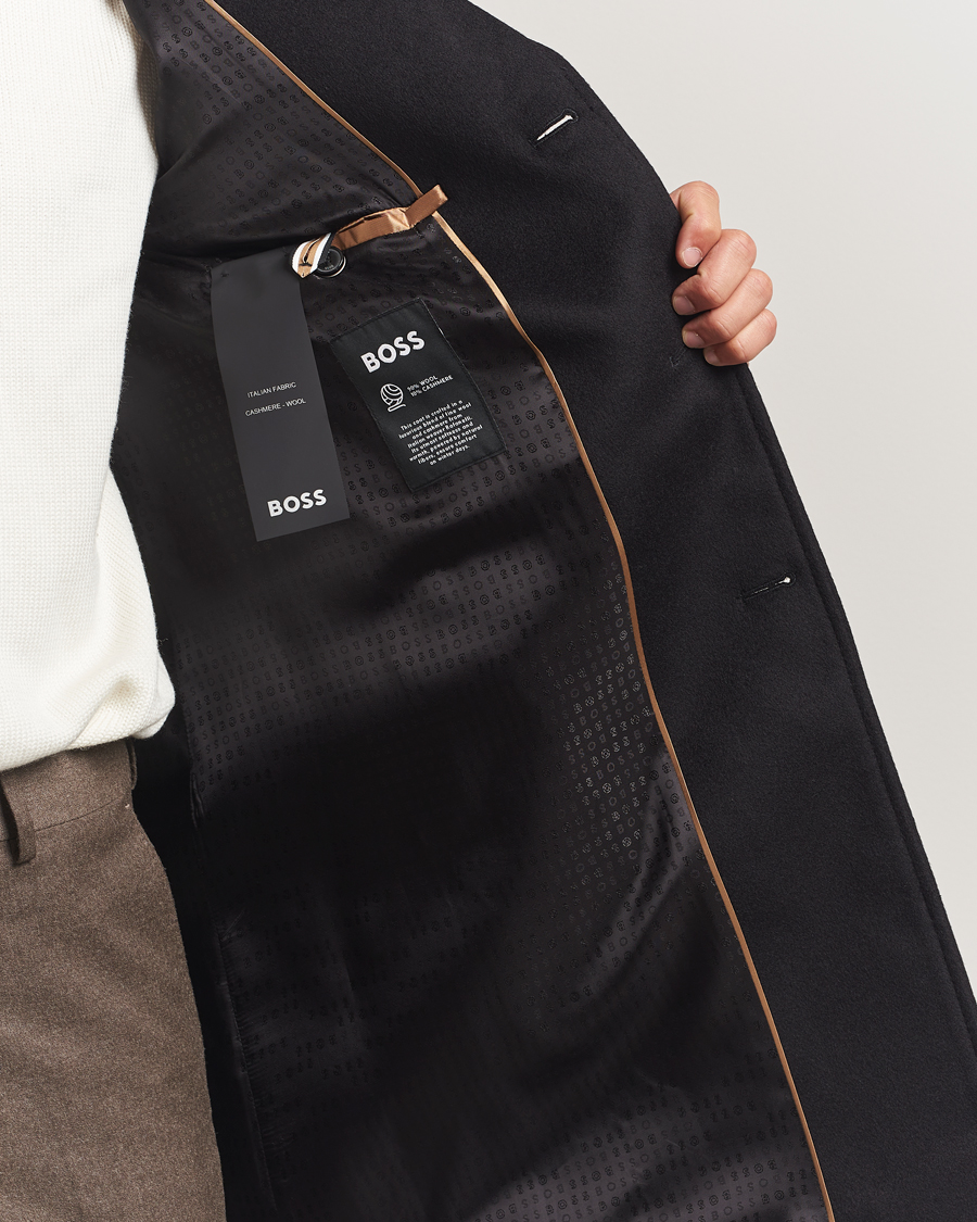 Homme | Manteaux Et Vestes | BOSS BLACK | Hyde Wool Coat Black