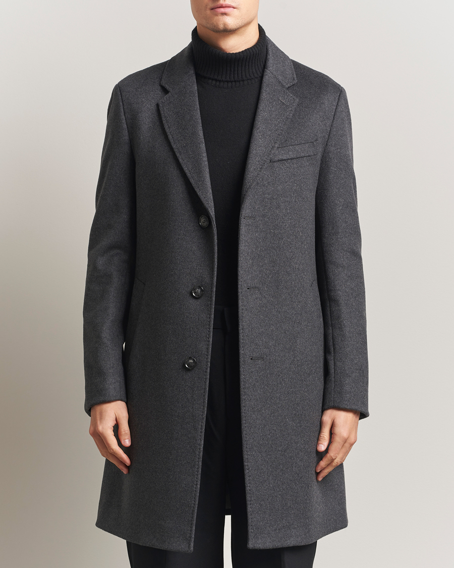 Homme | Manteaux Et Vestes | BOSS BLACK | Hyde Wool Coat Medium Grey