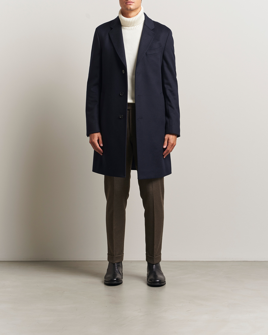 Homme | Manteaux Et Vestes | BOSS BLACK | Hyde Wool Coat Dark Blue