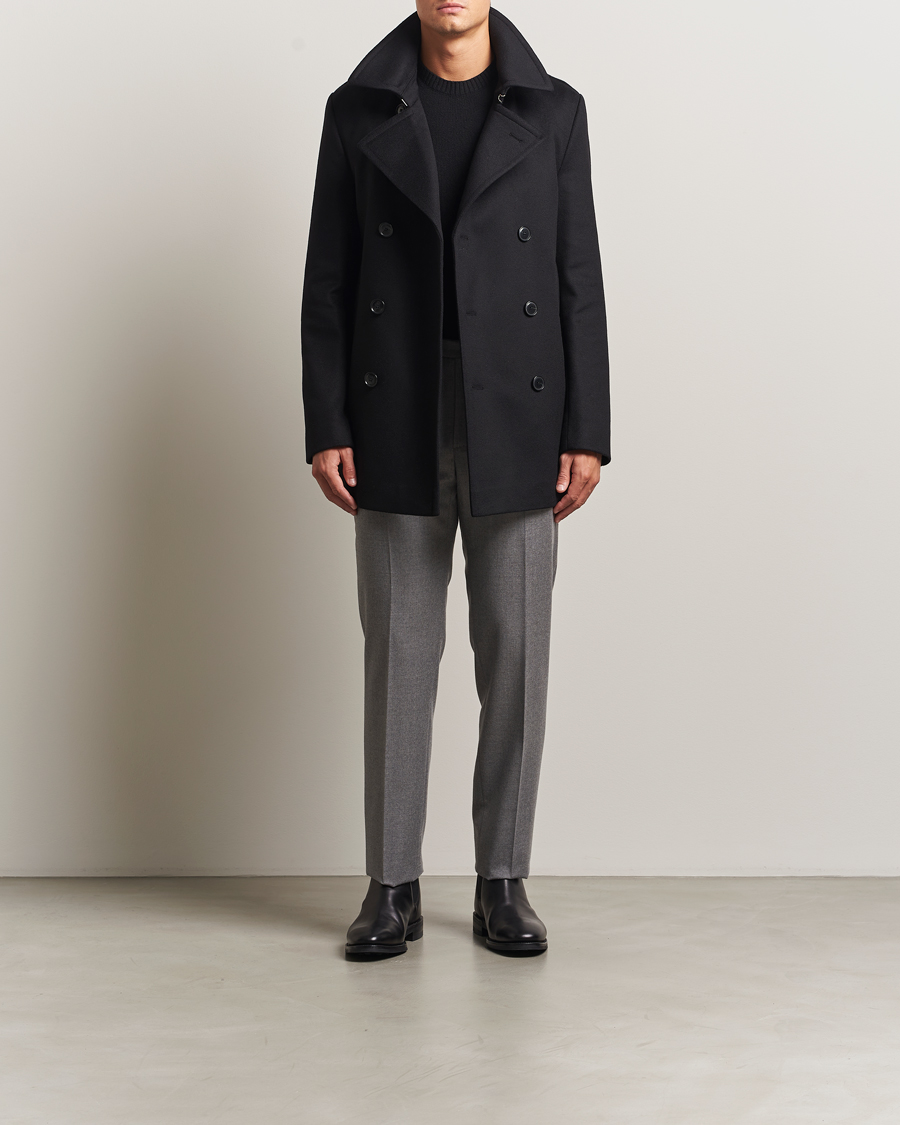 Homme | Manteaux Et Vestes | BOSS BLACK | Hyde Wool Peacoat Black
