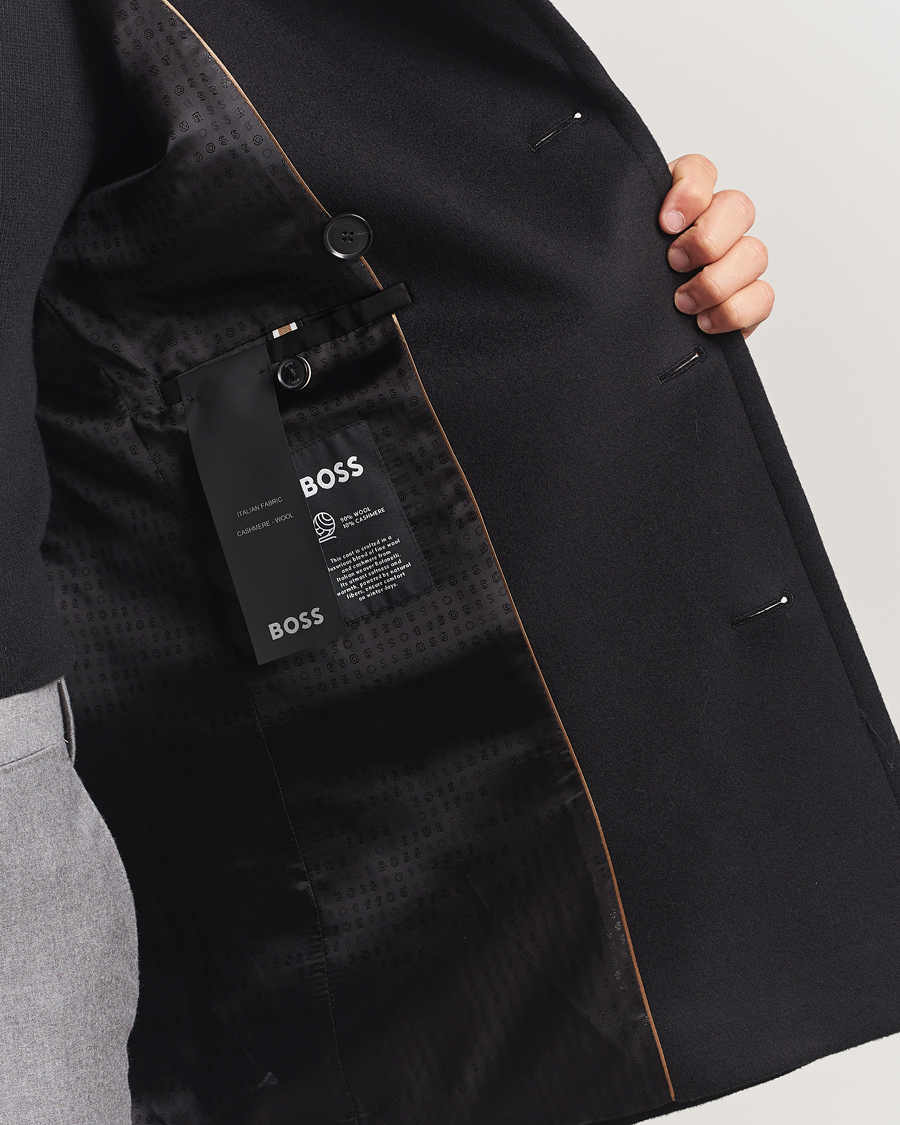 Homme | Manteaux Et Vestes | BOSS BLACK | Hyde Wool Peacoat Black