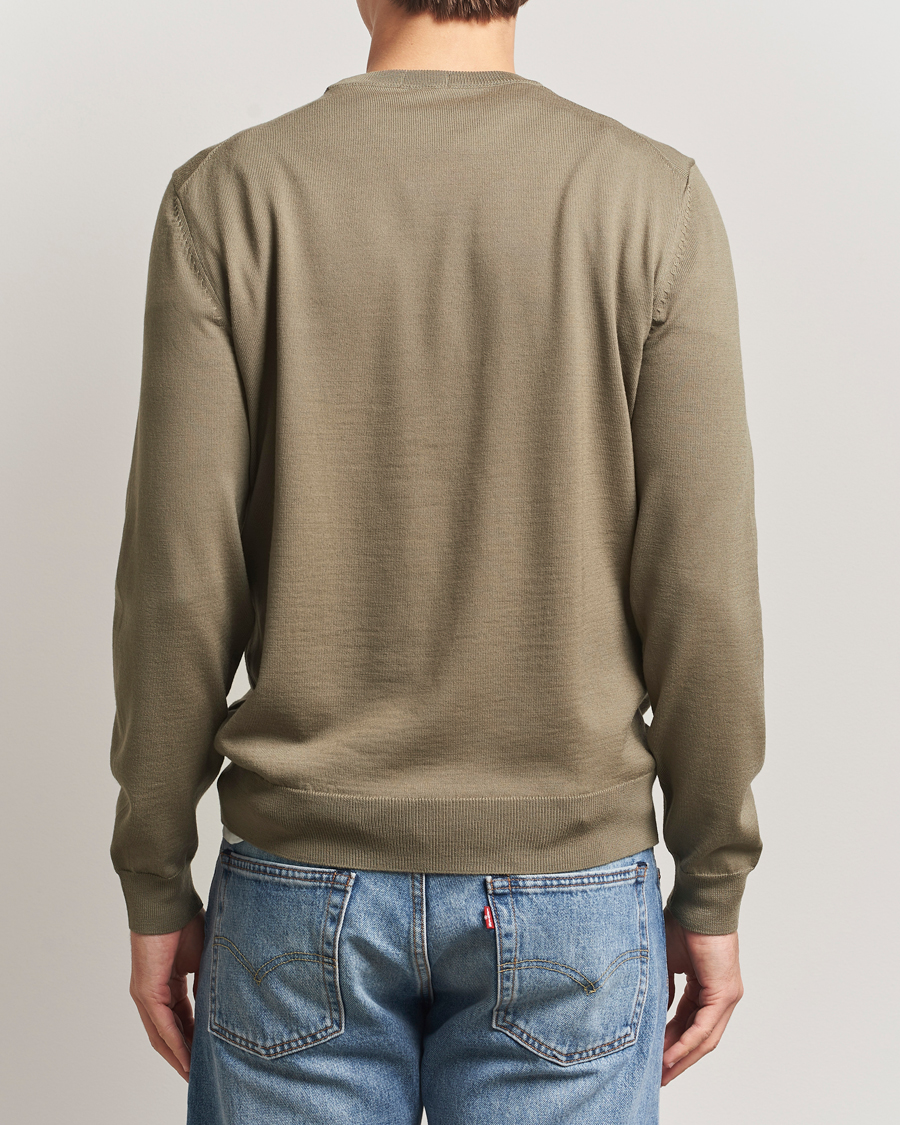 Homme | Pulls Et Tricots | BOSS BLACK | Botto Merino Knitted Pullover Open Brown
