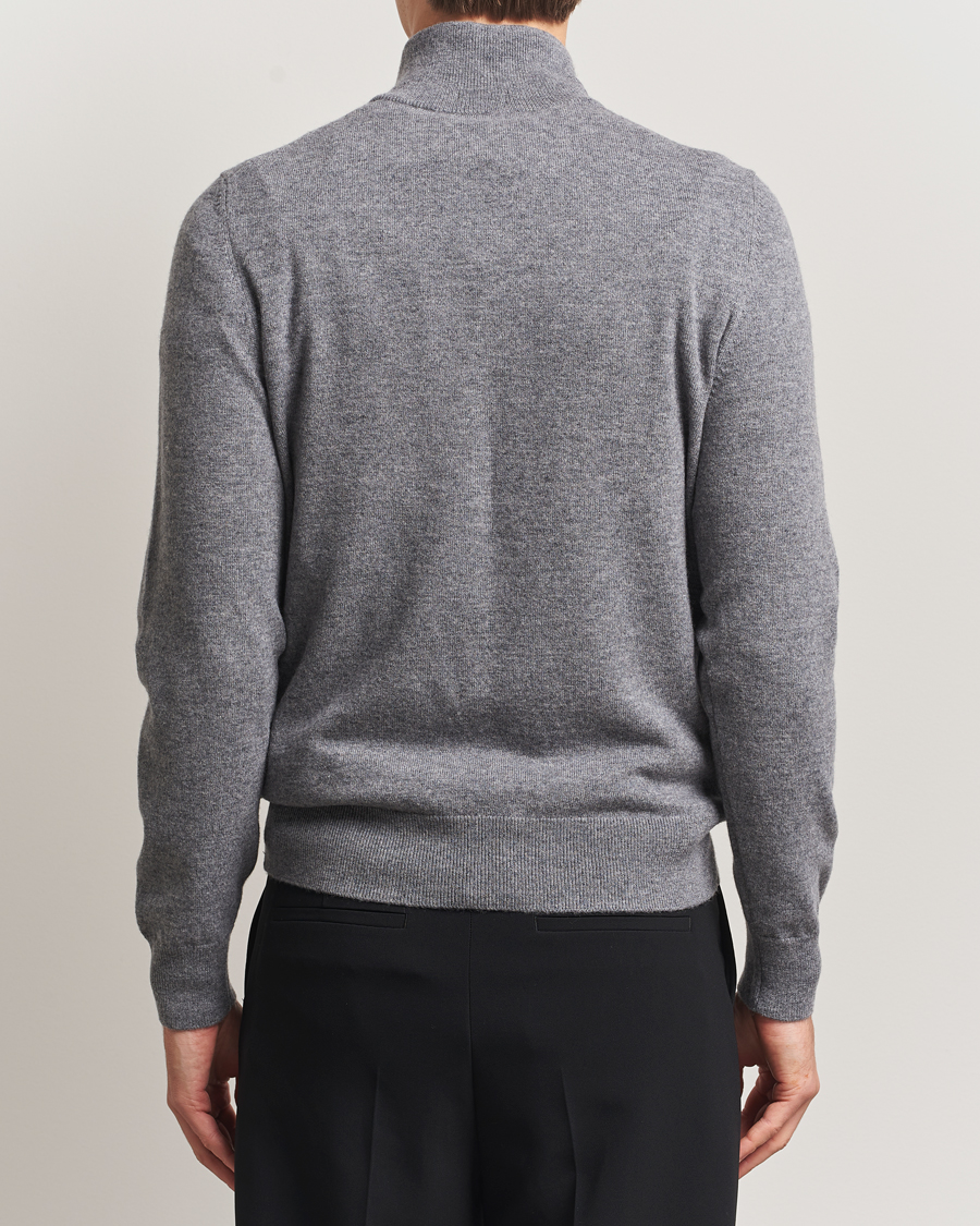 Homme | Pulls Et Tricots | BOSS BLACK | Hemarlo Wool/Cashmere Half Zip Medium Grey