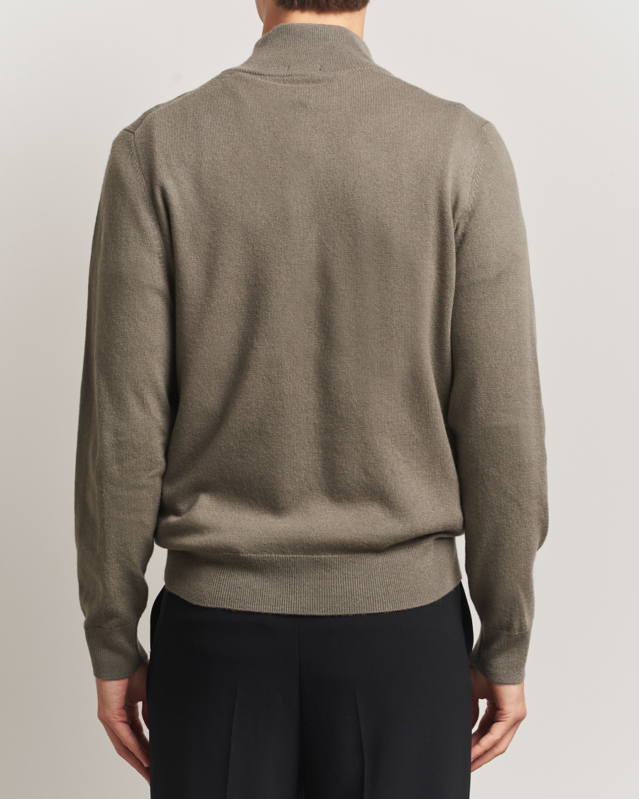 Homme | Pulls Et Tricots | BOSS BLACK | Hemarlo Wool/Cashmere Half Zip Open Brown