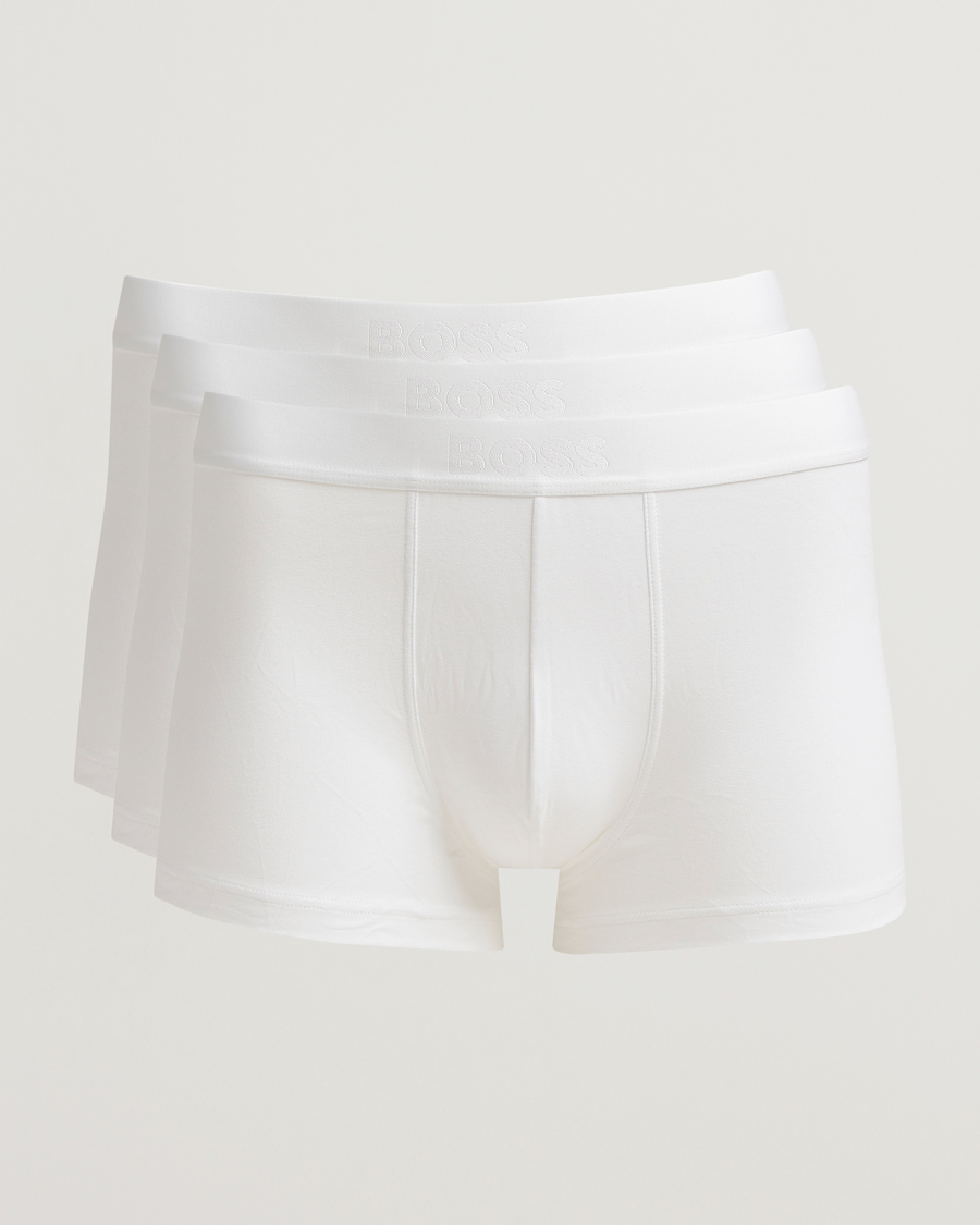 Homme | Sous-Vêtements Et Chaussettes | BOSS BLACK | 3-Pack One Trunk Open White